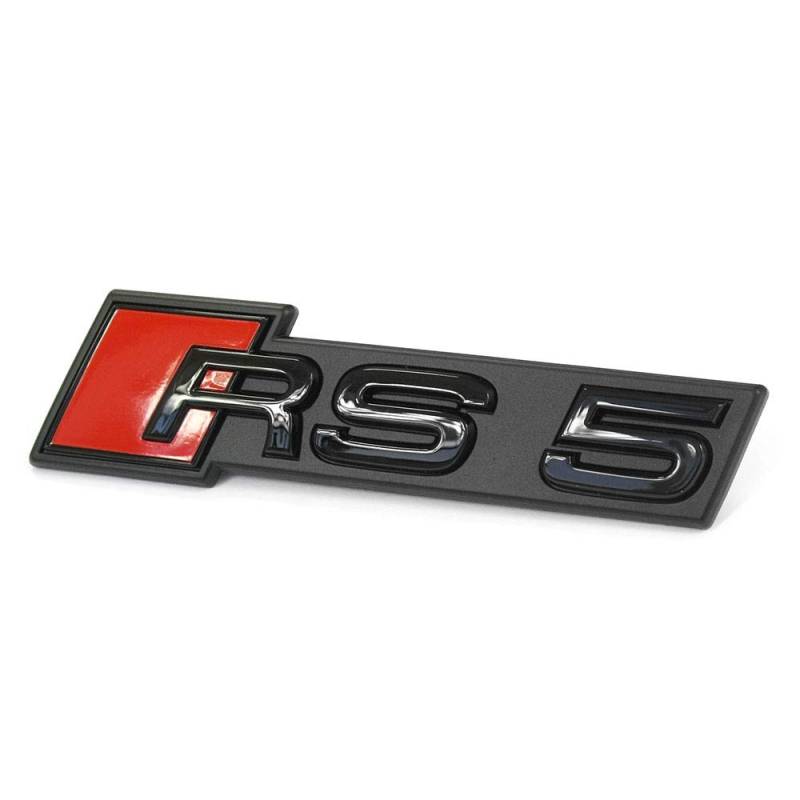 Audi Original RS5 Schriftzug Emblem Logo Schwarz Front Kühlergrill 8W6853736C T94 von Audi