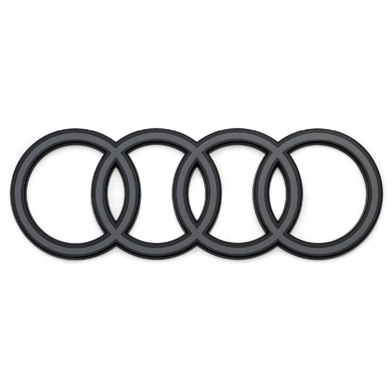 Audi 8Y5071802A716 Ringe Logo Heckklappe Emblem, schwarz/anthrazit, nur für Limousine von Audi