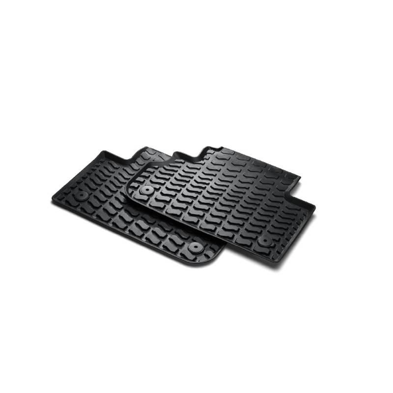 Audi Original Allwetterfußmatten hinten Q7 / Q8 - Kautschuk (Rubber) oder Thermoplastisches Polymer, Schwarz, Audi Q7 / Q8 spezifisch von Audi