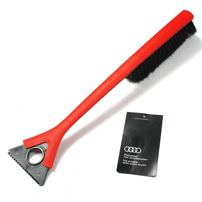 Audi Original Eiskratzer mit Schneebesen Schaberklinge Winter Kratzer 80A096010A, Rot von Audi