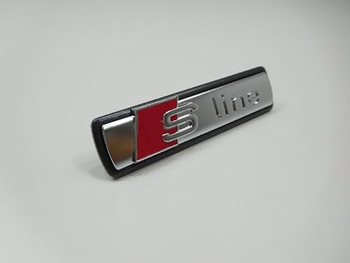 Audi Original S-LINE Kuhlergrill Emblem Schriftzug Vorne Chrom - 4F0853736A 2ZZ von Audi