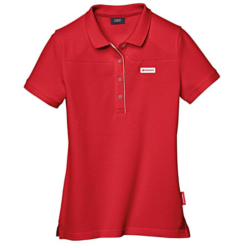 Audi Sport 3131501116 Damen Poloshirt, Rot, XXL von Audi