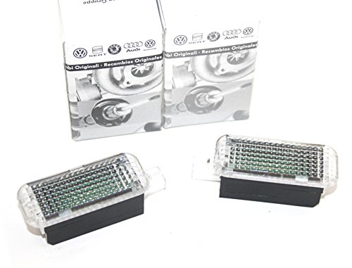 Original Audi LED Fußraumleuchten Set 2-teilig vorn Innenbeleuchtung Sitz 4E0947415A von Audi