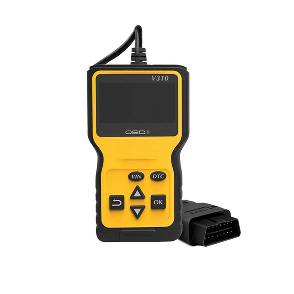 Aukson N34D Auto OBD2 Scanner V310 – OBD-II EOBD 16pin Fehlercode-Leser & Reset-Tool für Alle OBD2 Fahrzeuge seit 1996, LCD Display, fehlercode-Diagnosegerät von Aukson