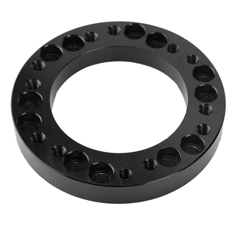 12,5 Mm Universal Auto Lenkradnabe Spacer Racing Pad Adapter Kit Schwarz Aluminiumlegierung 0,5 Zoll Elevate Driving Fitment Universal von Aumotop