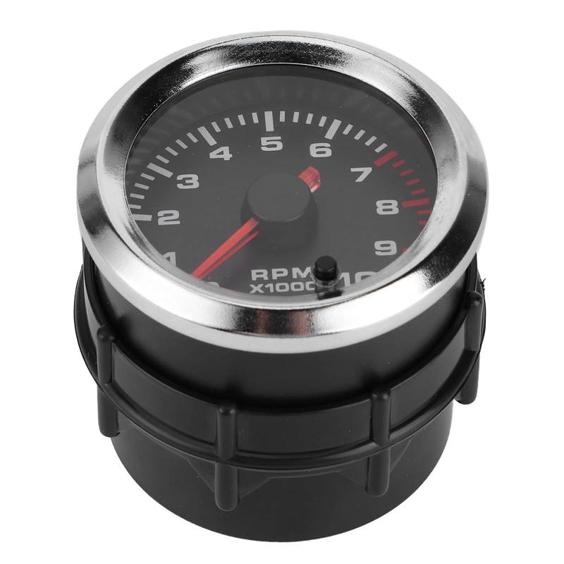 52 Mm Universal-Tachometer-Drehzahlmesser für Geschwindigkeitsbegeisterte, Silber von Aumotop