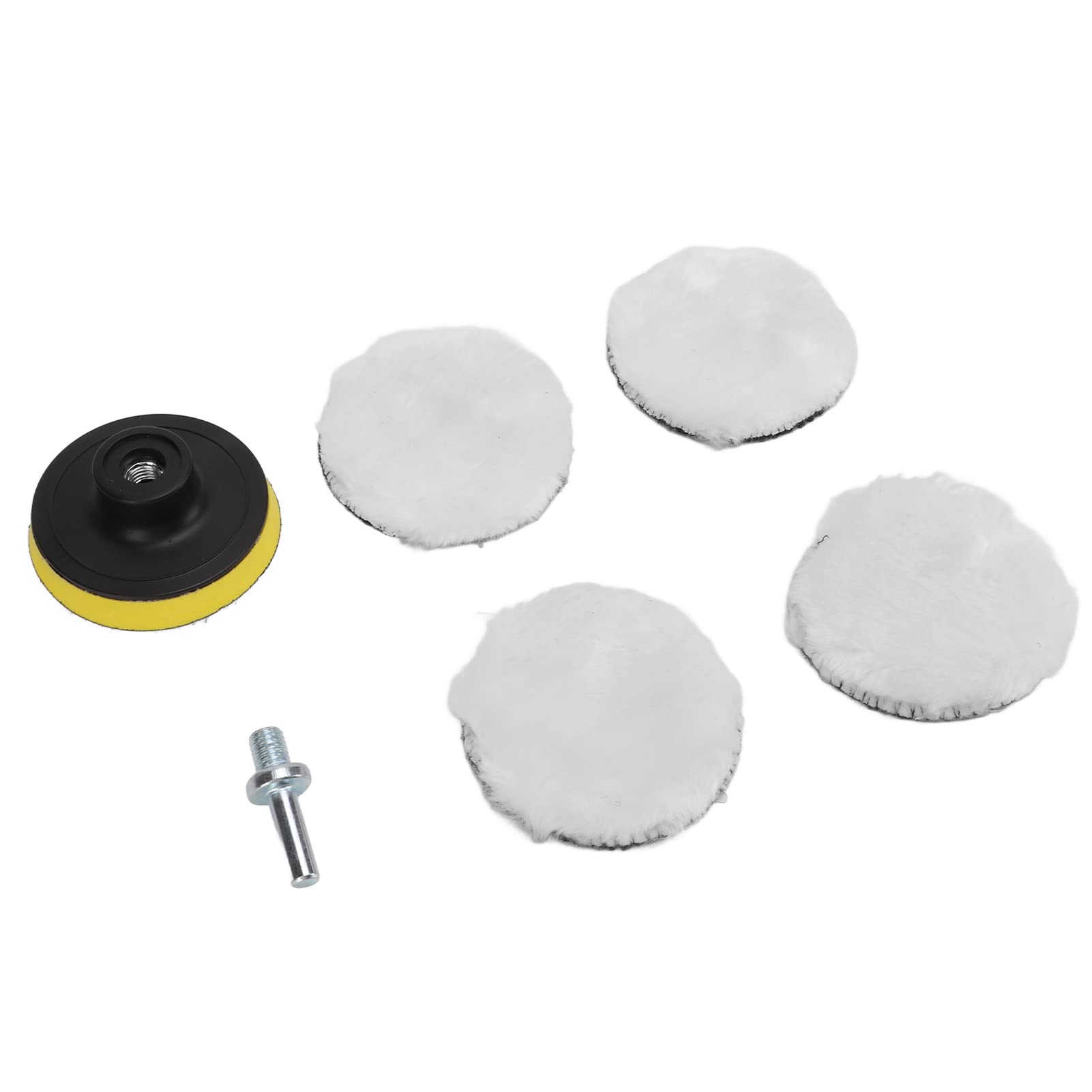 6-teiliges 3-Zoll-Wollpolierpad-Set, Polierpads für Auto-Pufferpolierer von Aumotop