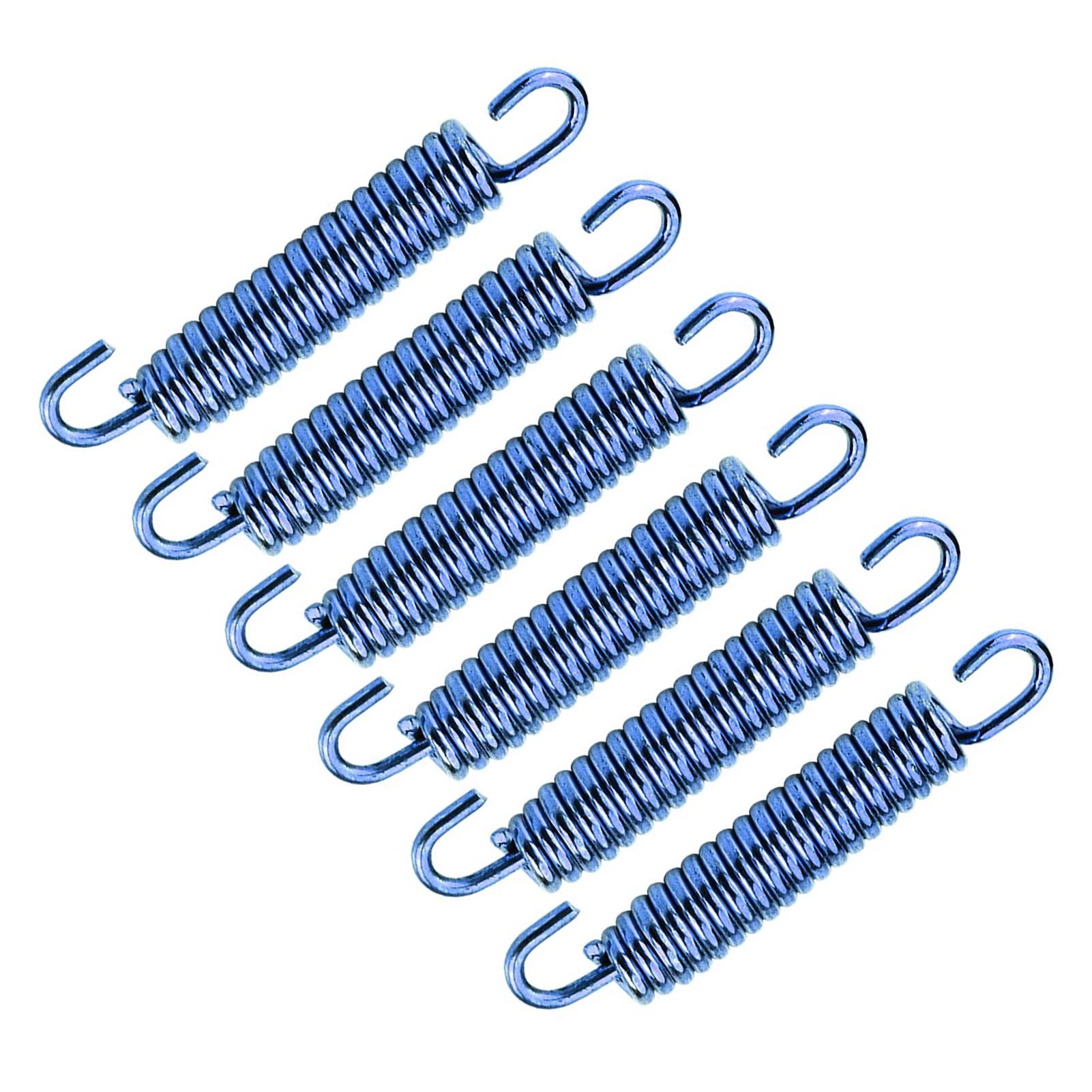 6pcs Edelstahl -Schalldämpfer Auspuffrohr Feder Haken Motorrad -Roller ATV Starkes Stabiles Zubehör 2 Farben (Blau) von Aumotop