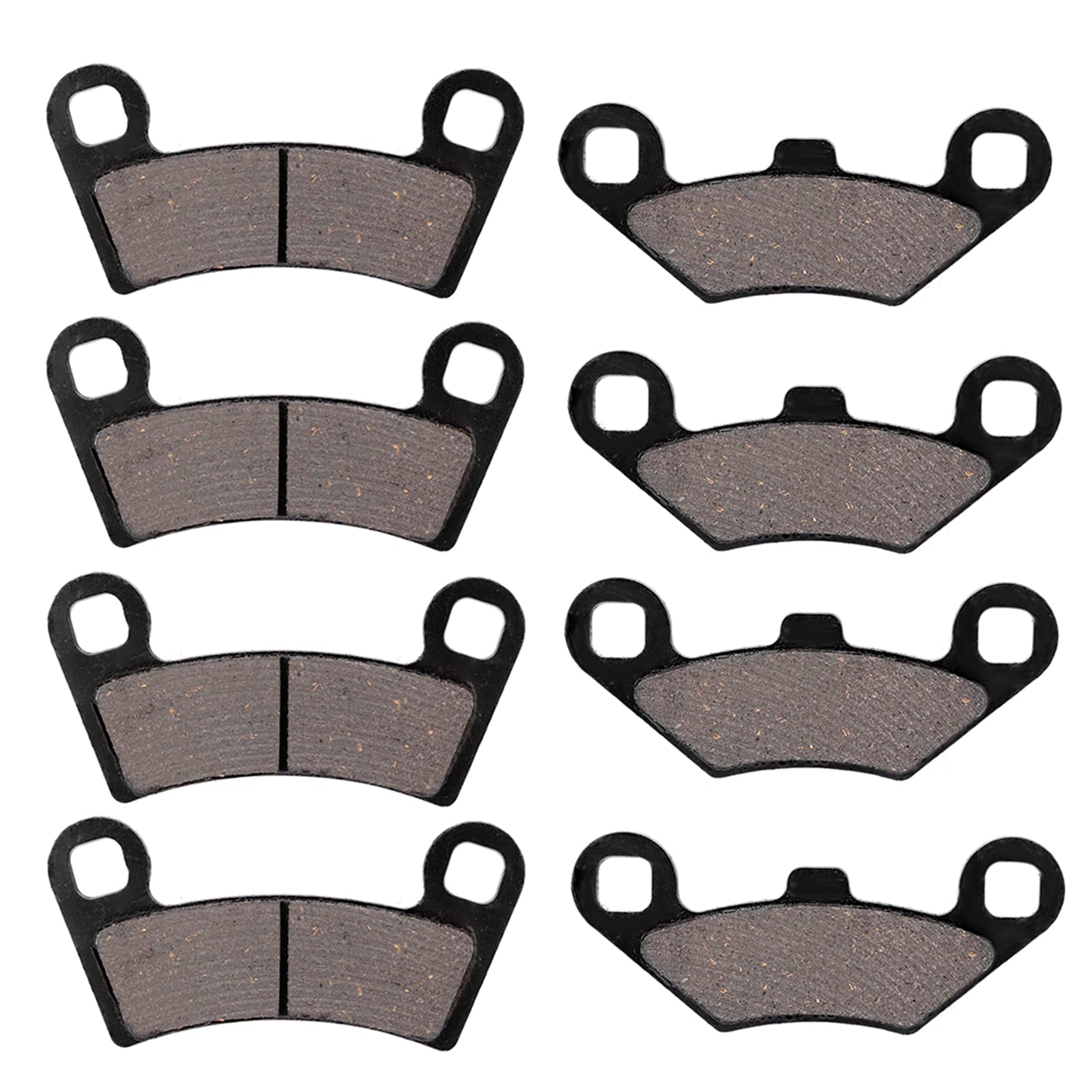 8-teilige Bremsbeläge Vorne und Hinten für RZR 800 570 2008–2015, Eisen-Scheibenbelag, Hohe Haltbarkeit von Aumotop