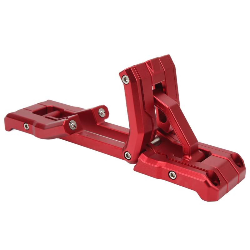 Aluminiumlegierung Türscharnier Schritt Fußpedal für JK JKU JL JLU 2007-2021 Klettergepäck Dach Angelruten (Rot) von Aumotop