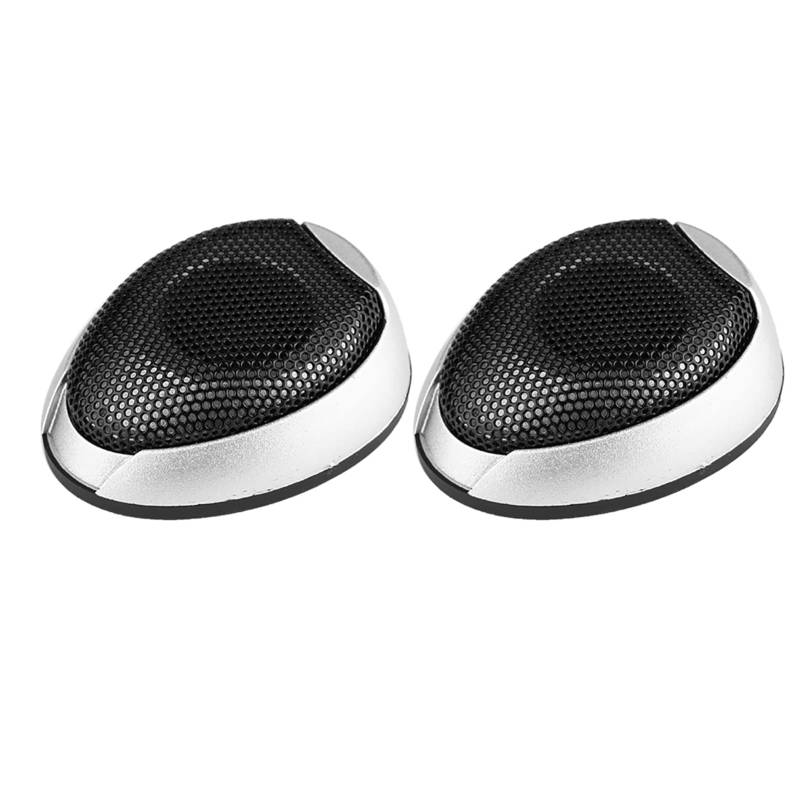 Autolautsprecher Audio Mini Aufkleber Lautsprecher Automobillautsprecher mit Kleber (Silber) von Aumotop