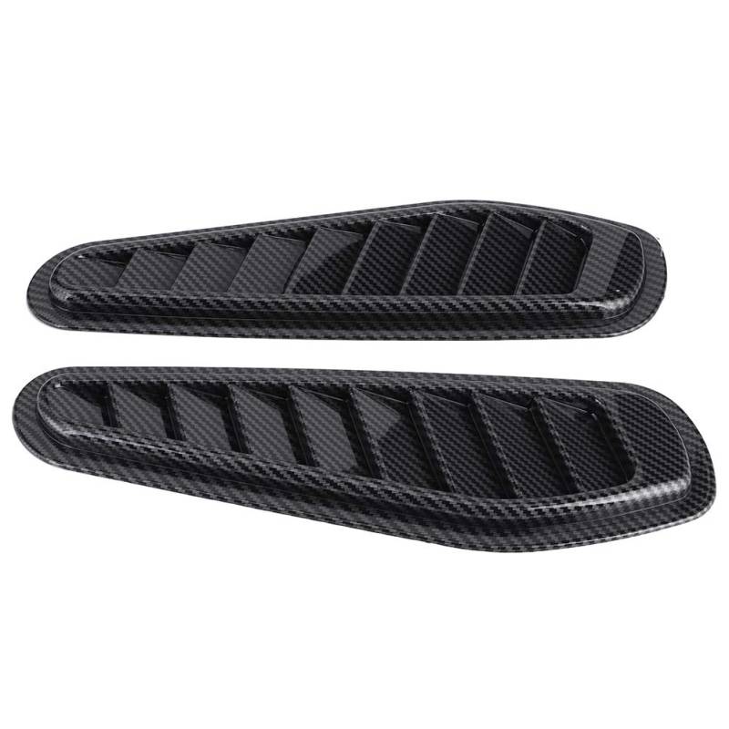 Carbon Fiber Style Car Air Flow Intake Vent Hood Cover 2pcs UniversalAuto & Motorrad: Teile, Auto-Tuning & -Styling, Innenausstattung! von Aumotop