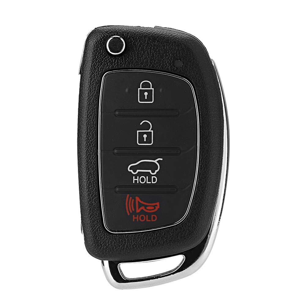 Flip 4 Button Remote Key Fob Case Shell Cover Santa Fe (ix45) 2013-2014 von Aumotop