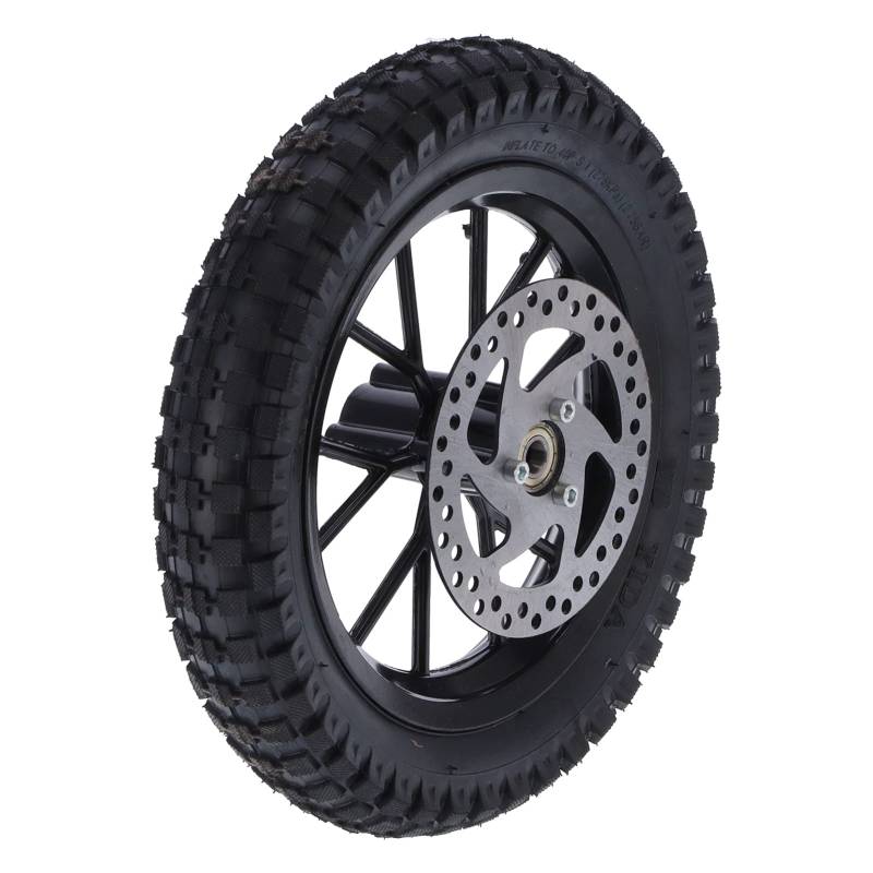 Gummi -Vorderradreifen 12,5x2,75 Zoll Scheibenbremsfahrzeuge Bolzen 47cc 49cc 2 Strich Mini Dirt Bike Accessoires (A (schwarz)) von Aumotop