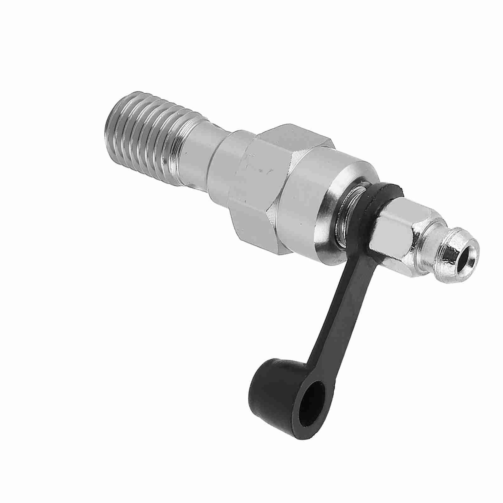 M10x1.25mm Motorrad Bremssattel Entlüftungsschraube Nippel Hohlschraube mit Staubkappe Universal Fit für (Silber) von Aumotop