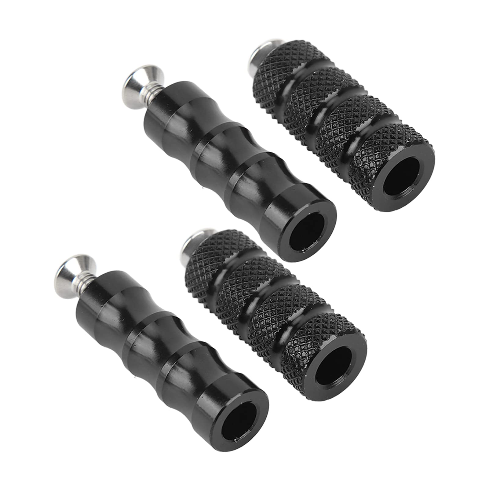 MOTORRAD BRAKE FUSS PEG CNC-PROZESS PLATTUNG Robuster Fit für M6 MONTAGE 2 PAIRS MOTORBIKE SHIFTER EINZIGARTIGE ERFAHRUNG (Schwarz) von Aumotop