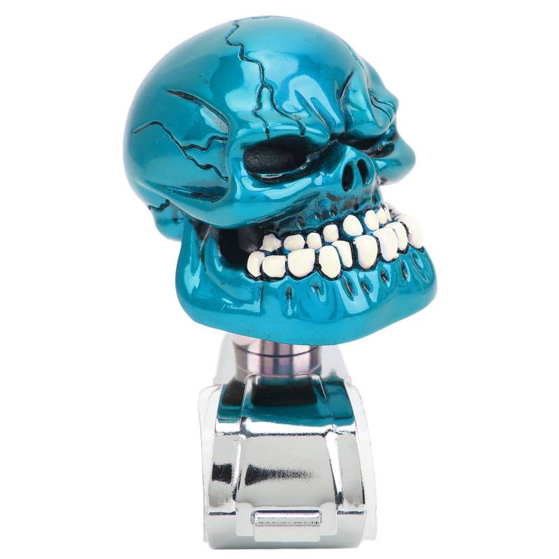 SKULL LENKRADKNOPF SPINNER SUICIDE POWER GRIFF MODISCH EINFACHE INSTALLATION KOMPATIBLE AUTOS LKW LUSTIG (Blau) von Aumotop