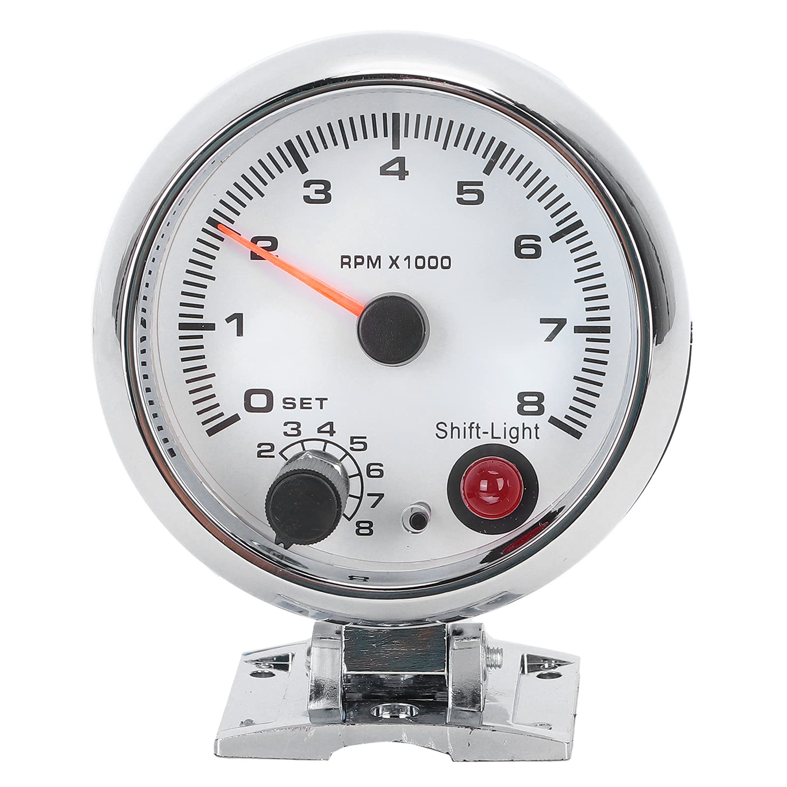 Tachometer 3,75 Zoll 0-8000 U/Min 7 Farb Hintergrundleuchten Tacho Gauge Meter Universal Ersatz für 12-V-Benzinfahrzeuge von Aumotop