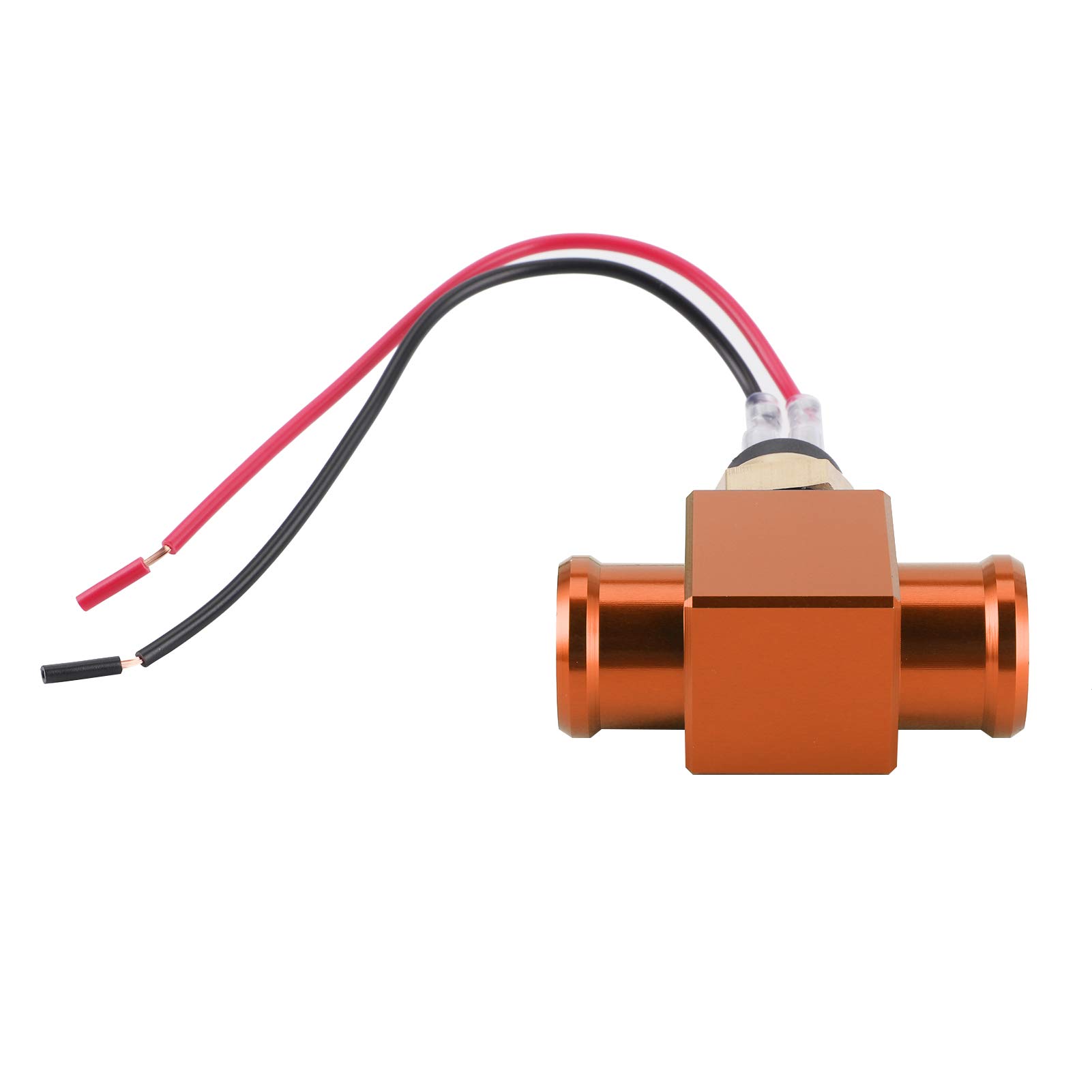 Thermostat-Wassertemperaturschalter, Kühlerkühlmittel-Lüfter-Sensor-Set, Geeignet für Motorrad, ATV, Geländewagen (Orange) von Aumotop