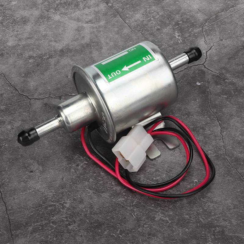 Universal 24V Auto Boot Elektrische Kraftstoffpumpe Inline Filter Benzin Ersatz für Autos Lkw Schiffe (Silber) von Aumotop