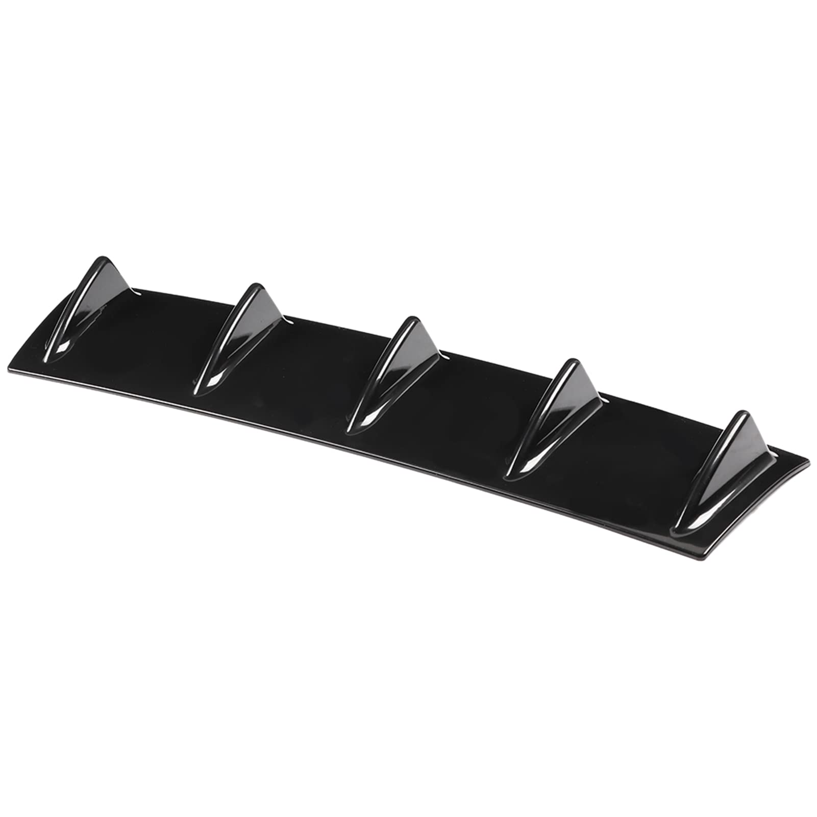 Universal Auto Heckstoßstange Chassis Haifischflosse Spoiler Flügel Lippendiffusor für die Meisten Autos S M L Größen Schwarz (85 x 45 x 15 cm) von Aumotop