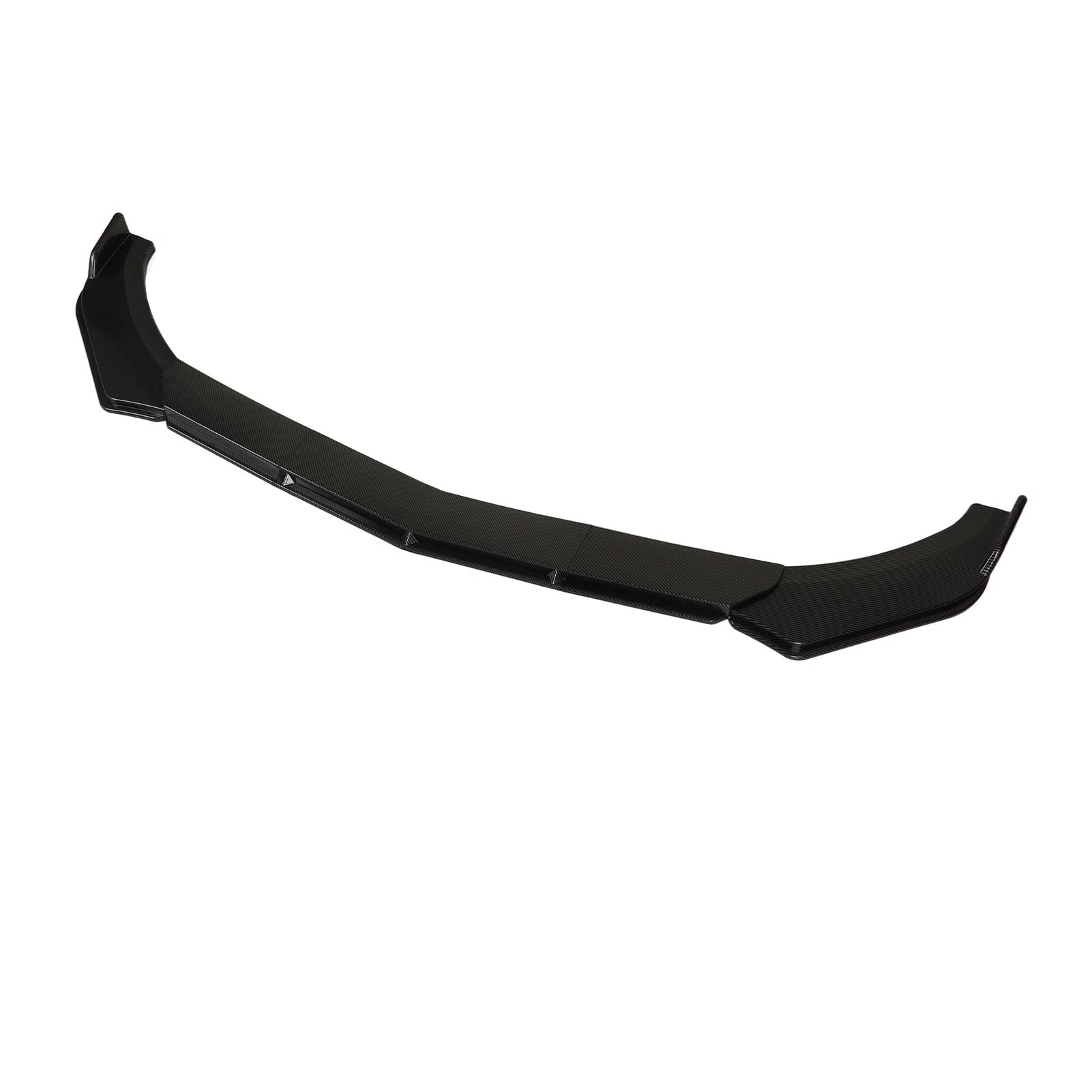 Universal Car Lip Body Kit 5-teiliger Frontstoßstangen-Spoiler-Splitter 110 Bis 140 Cm Upgrade-Schutzzubehör (Carbonfaser-Look) von Aumotop