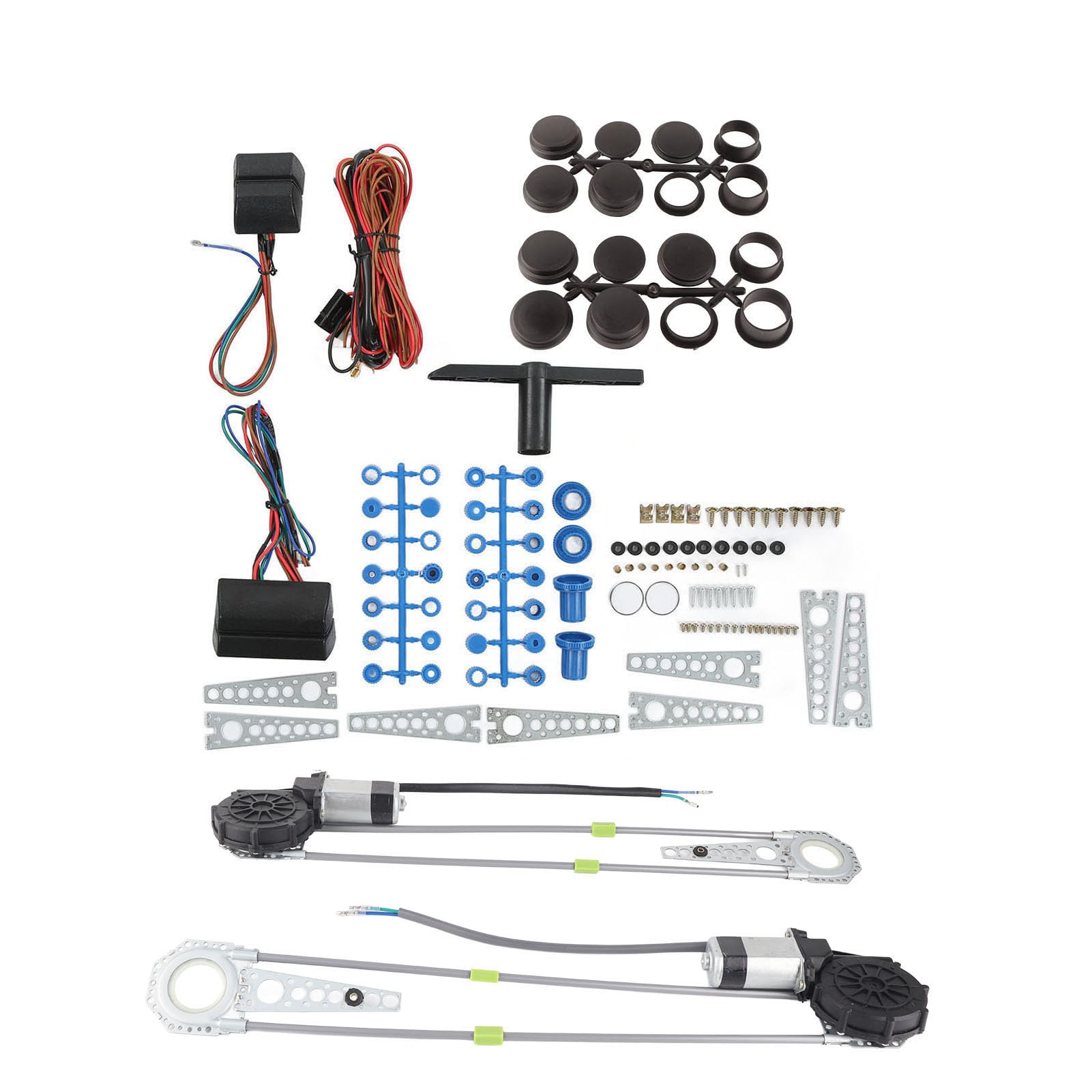 Universal Electric Power Window Lifter Switch Conversion Kit für 2 Türfahrzeuge SUVs von Aumotop