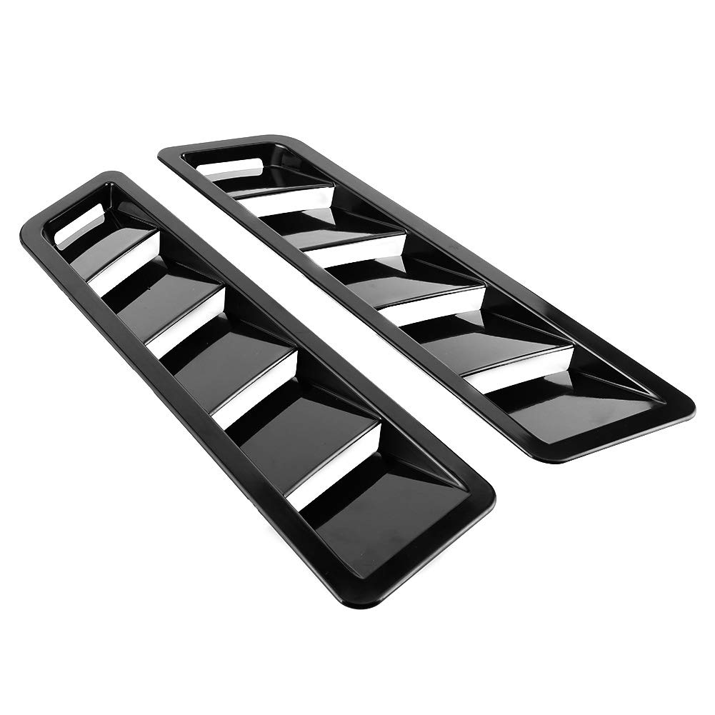 Universal Hood Air Intake Panel Trim Bonnet Louver Cooling Vent Cover Car Exterior von Aumotop