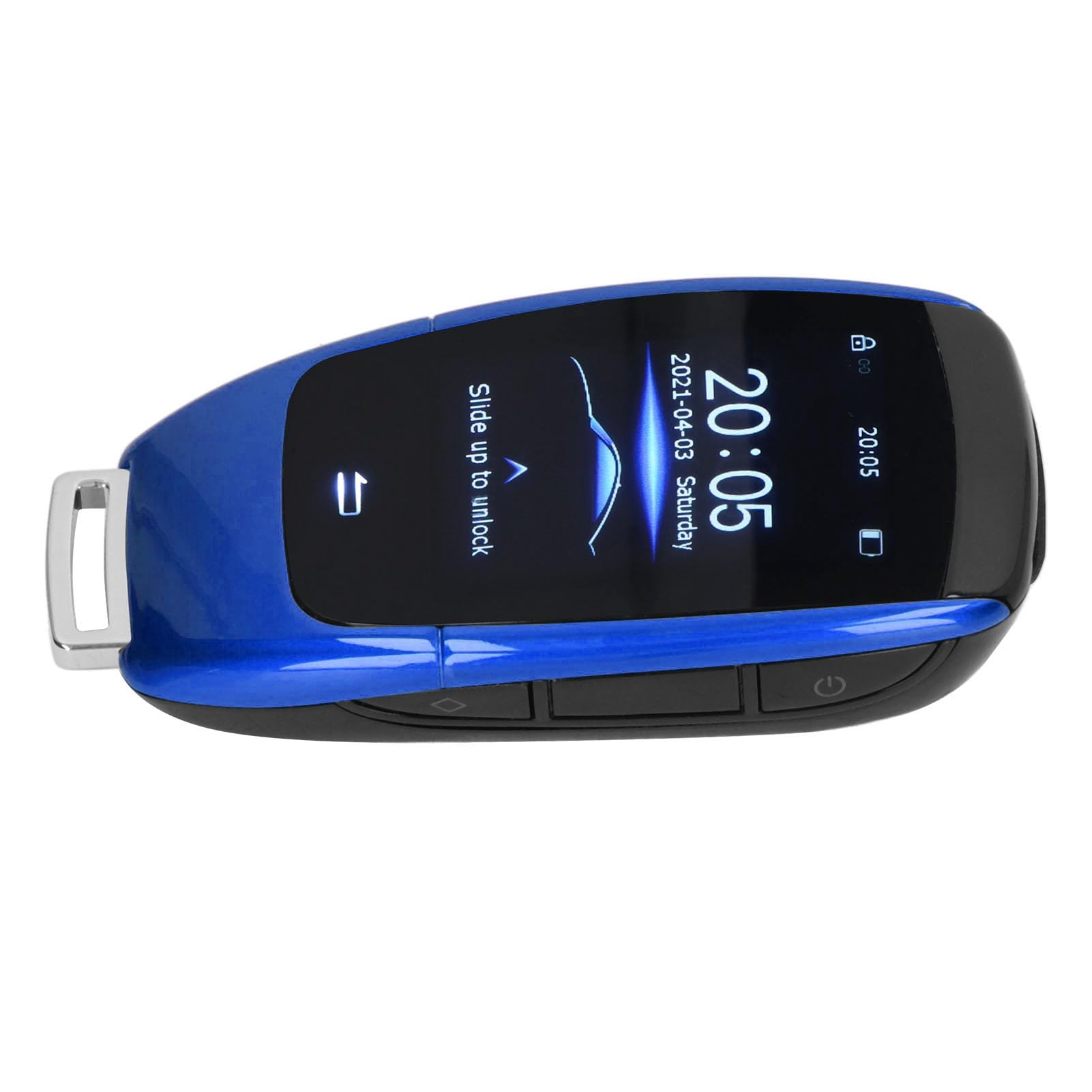 Universal TK900 LCD-Touchscreen-Smart-Key-Fernbedienung, Schlüsselloser Zugang für Modelle mit Start-Stopp-Motortaste (Blau) von Aumotop