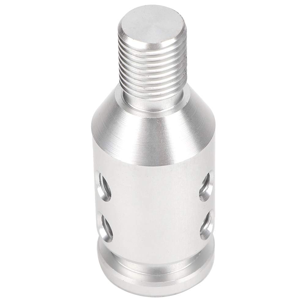 Universeller Auto-Schaltknauf-Adapter aus Aluminium, Passend für Alle Schalthebel ohne Gewinde, 12 X 1,25 Teilung, Mehrere Farben (Silber) von Aumotop