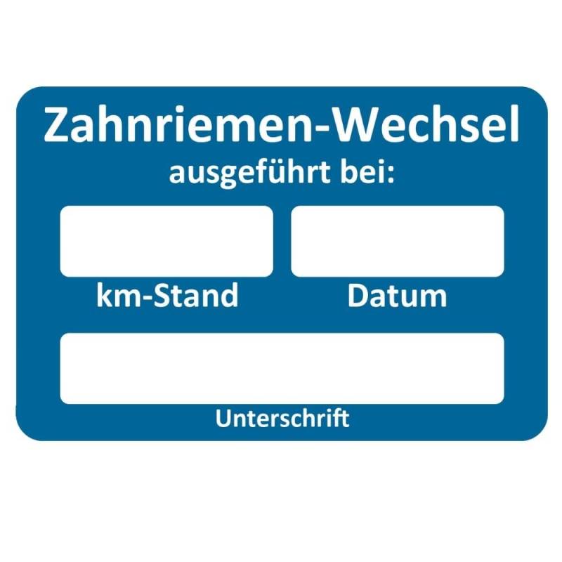 AUPROTEC Kundendienst Aufkleber Werkstatt Serviceaufkleber Auswahl: 10 Stück, Zahnriemenwechsel bei von AUPROTEC