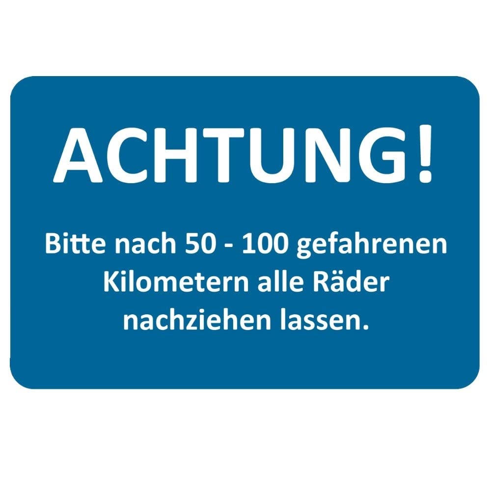 AUPROTEC Kundendienst Aufkleber Werkstatt Serviceaufkleber Auswahl: 250 Stück, Räder nachziehen von AUPROTEC