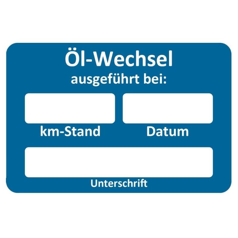 AUPROTEC Kundendienst Aufkleber Werkstatt Serviceaufkleber Auswahl: 5 Stück, Ölwechsel ausgeführt am von AUPROTEC