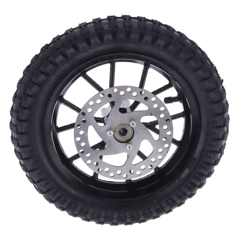 AuroraPeak Reifenersatz-Gummi-Vorderrad-Reifen, 31,8 x 7 cm, für 47 cc, 49 cc, Mini-Dirt-Bike, Scheibenbrems-Kettenradschrauben, Taschenbike-Reifenersatz von AuroraPeak