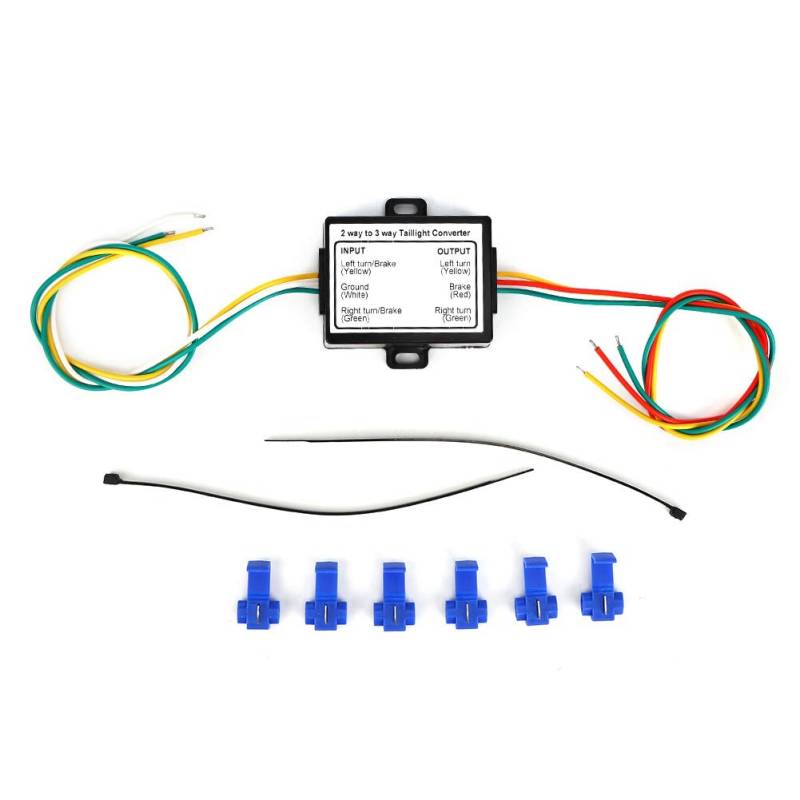 2-zu-3-Draht-Verbindung Anhänger Konverter Elektrische Anlage Kabelbaum Adapter Rücklicht Adapter ABS für Wohnmobil-Schlauchboot-Abschlepp US-Typ von Ausla