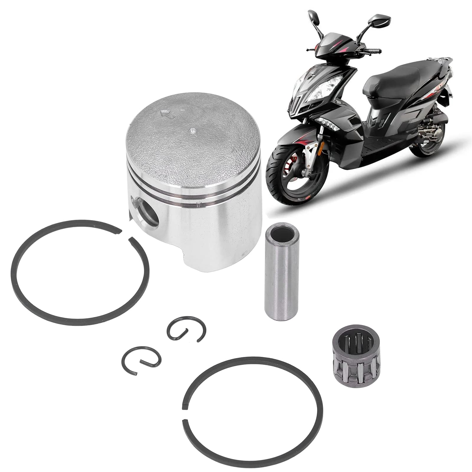 40 Mm Kolbenbolzenring-Clip-Set, Stahllegierung, Y-Zinger Jog 2-Takt, 49, 50, Moped, Roller, Dirt Bike von Ausla