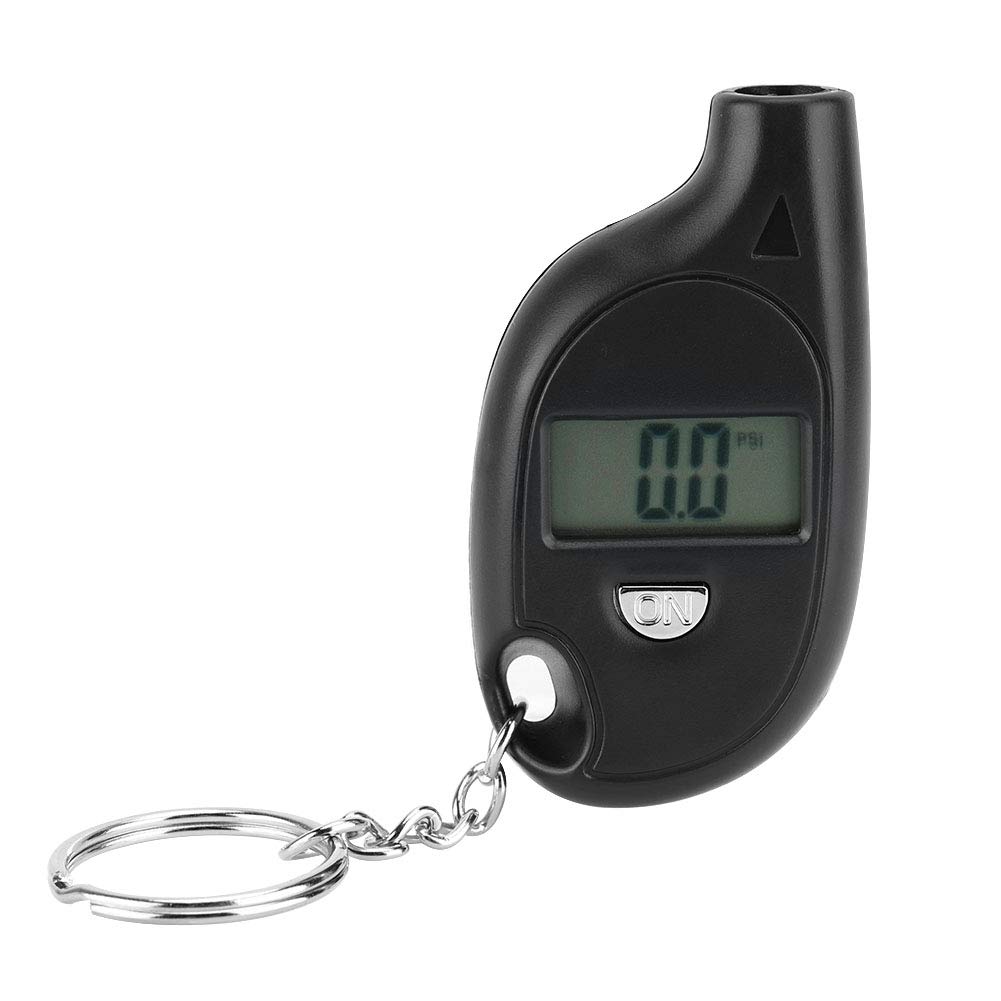 5-150psi Mini Mini Digital LCD Tire Tire Tire Air Man Techer Wiyth Keychain Tragbarer Reifendruckmessgerät für Autofahrrad von Ausla