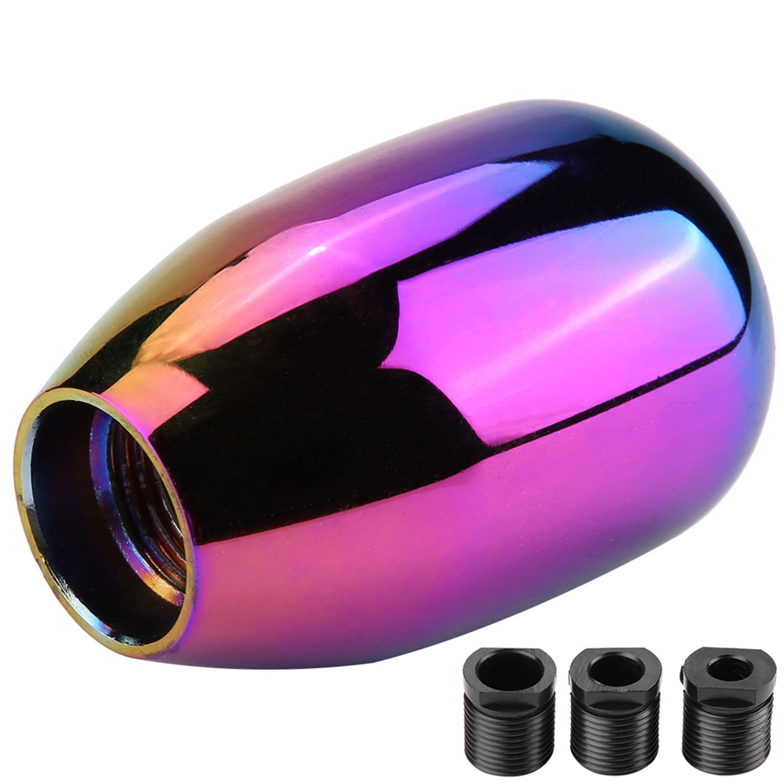 5 Gang Universal Schaltknauf Schalthebel Metal Gear Shift Knob Schaltknüppel mit 3 Adapter (8mm, 10mm, 12mm) für Manueller Autos (Colorful) von Ausla