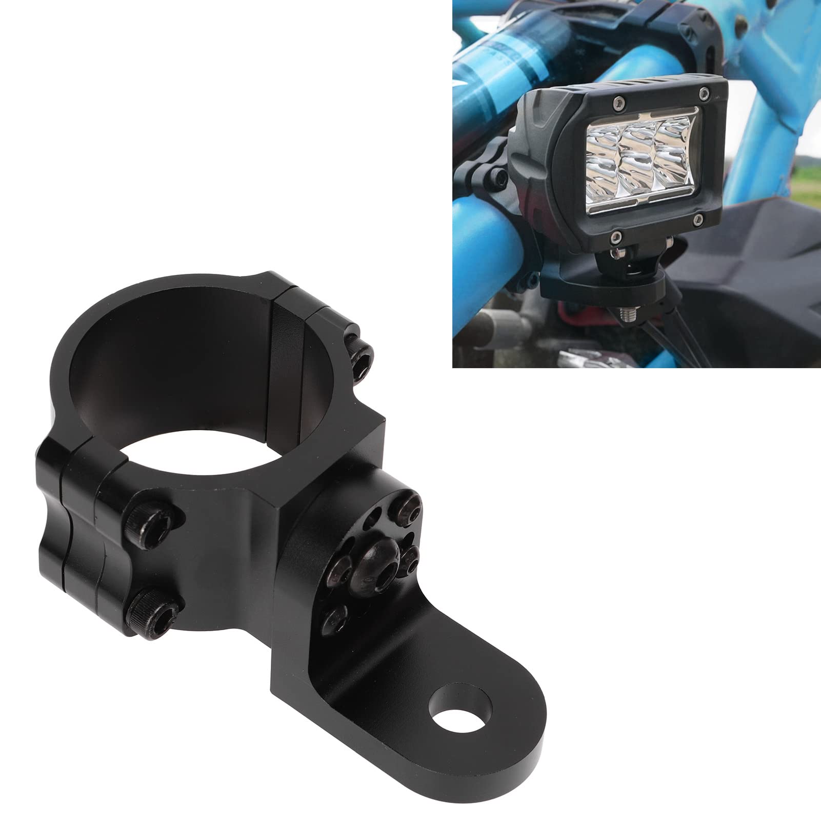 Ausla Light Bar Mount Bracket 2 Stück UTV Halterung Rollbügel Arbeitsleuchten Halterung Universal für 1,75 Zoll bis 2 Zoll Überrollbügel UTV von Ausla