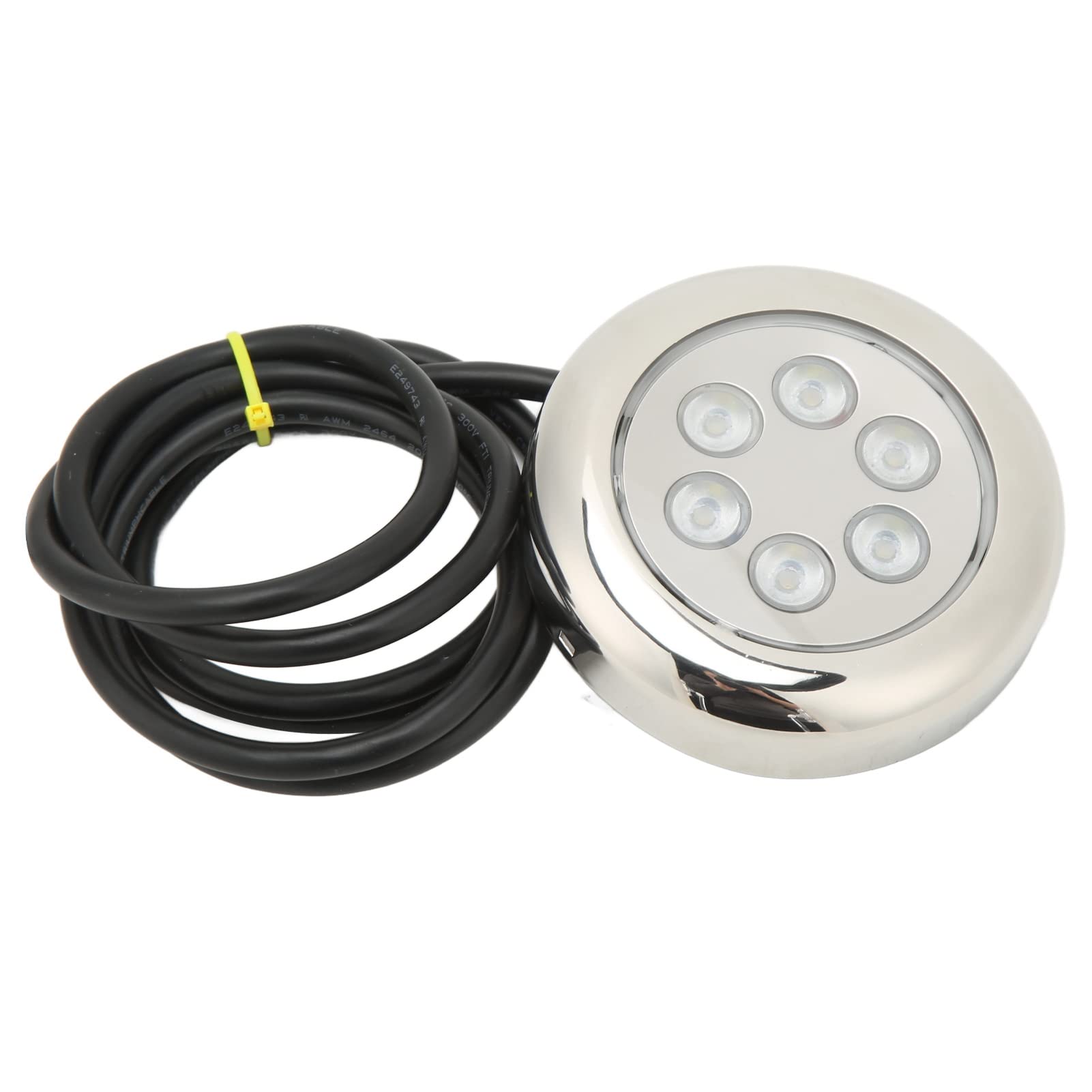 Ausla Marine Hecklicht, 12V-24VDC 6 LEDs wasserdichte Bootslichter 90mm Navigationslichter für Ponton Fischerboot Kajak Segelboot Bass Boat Vessel (Helles Licht) von Ausla