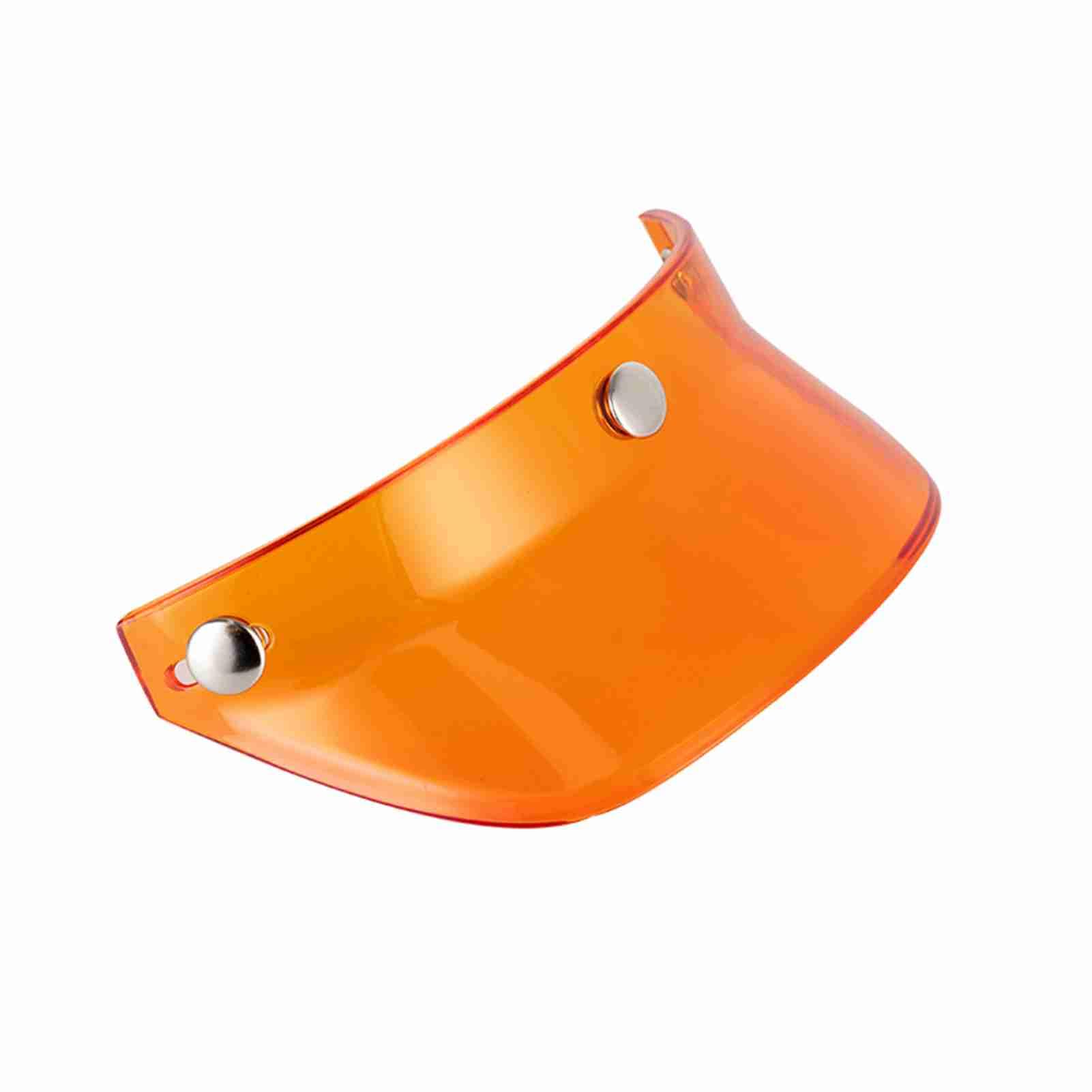 Ausla Motorrad -Helm -Spitzenvisier, 3 Schutz für 3/4 Offenes Gesicht und Halbe Helme (ORANGE) von Ausla