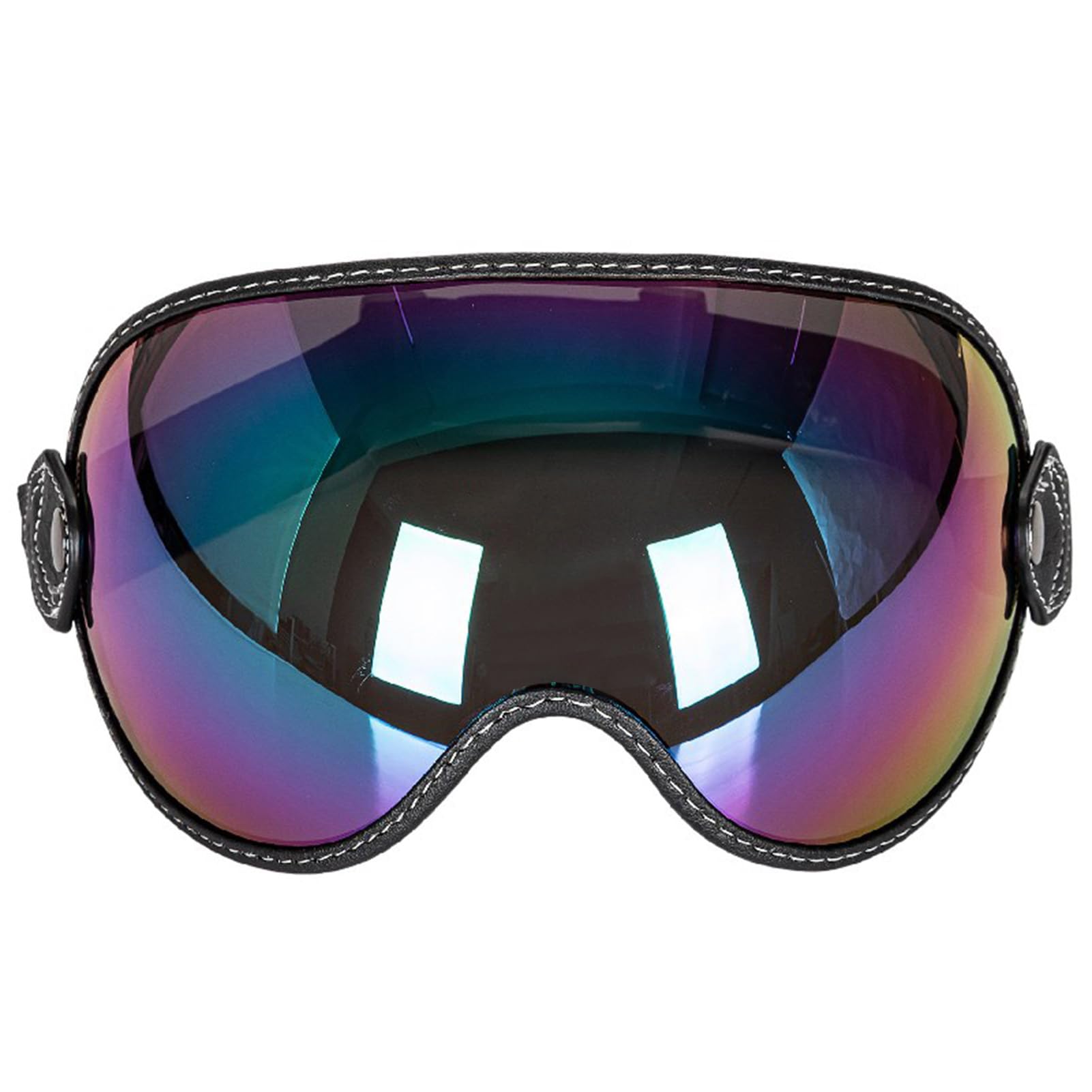 Ausla Retro -Motorrad -Windschutzbrille, Motorradbrille Dirtbike Schutzbrille Griff für Helm Anti -Sonne -Lichtbrille für Männer Frauen, 20x15x6cm (Mehrfarbig) von Ausla