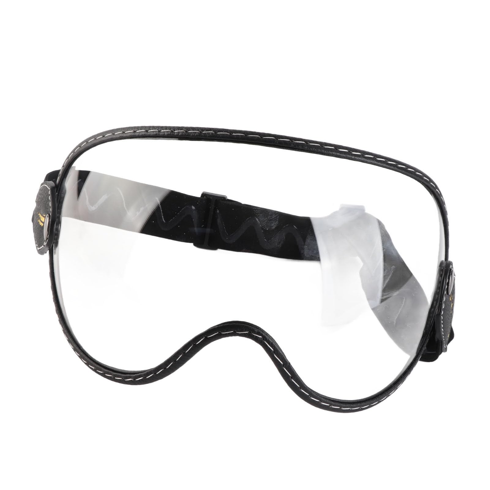 Ausla Retro -Motorrad -Windschutzbrille, Motorradbrille Dirtbike Schutzbrille Griff für Helm Anti -Sonne -Lichtbrille für Männer Frauen, 20x15x6cm (Transparent) von Ausla