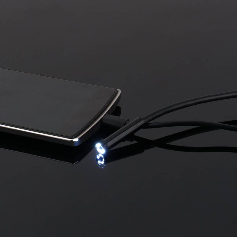 Ausla USB-Kamera, HD-Objektiv mit einstellbarem LED-Licht, Spekulum-Inspektionskamera, IP67 wasserdicht, geeignet für Android/Win-1,5 m, 5,5 mm von Ausla