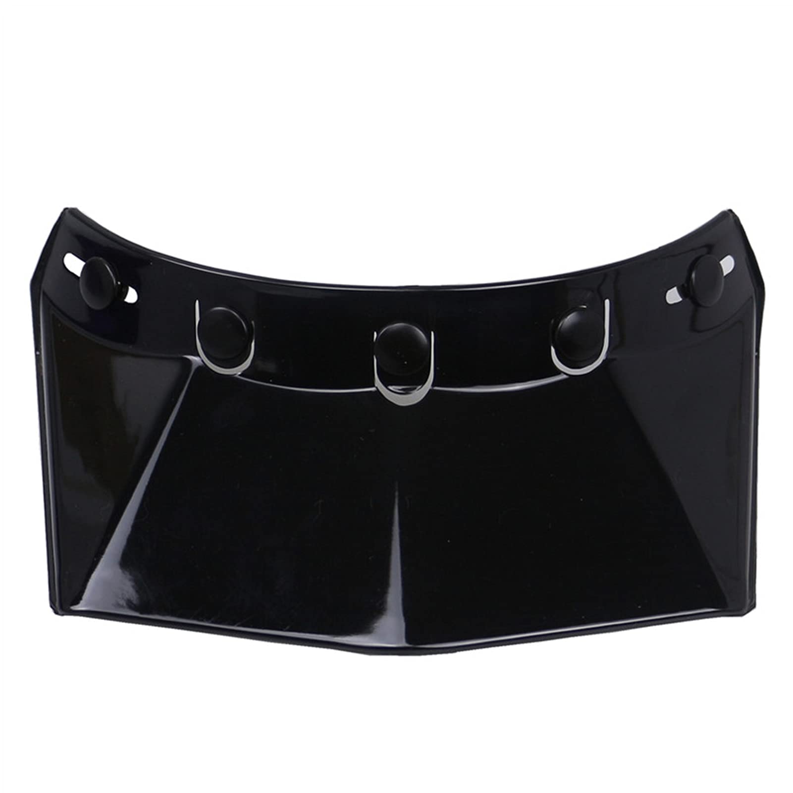 Ausla Universal 5 Snap Visor für Offenes Gesicht, Motorradhelm Wind -Flip Up Visor Shield Passt Offene Gesichtshelme mit 5 Pin Schnalle, 22x14x5 cm (Black) von Ausla