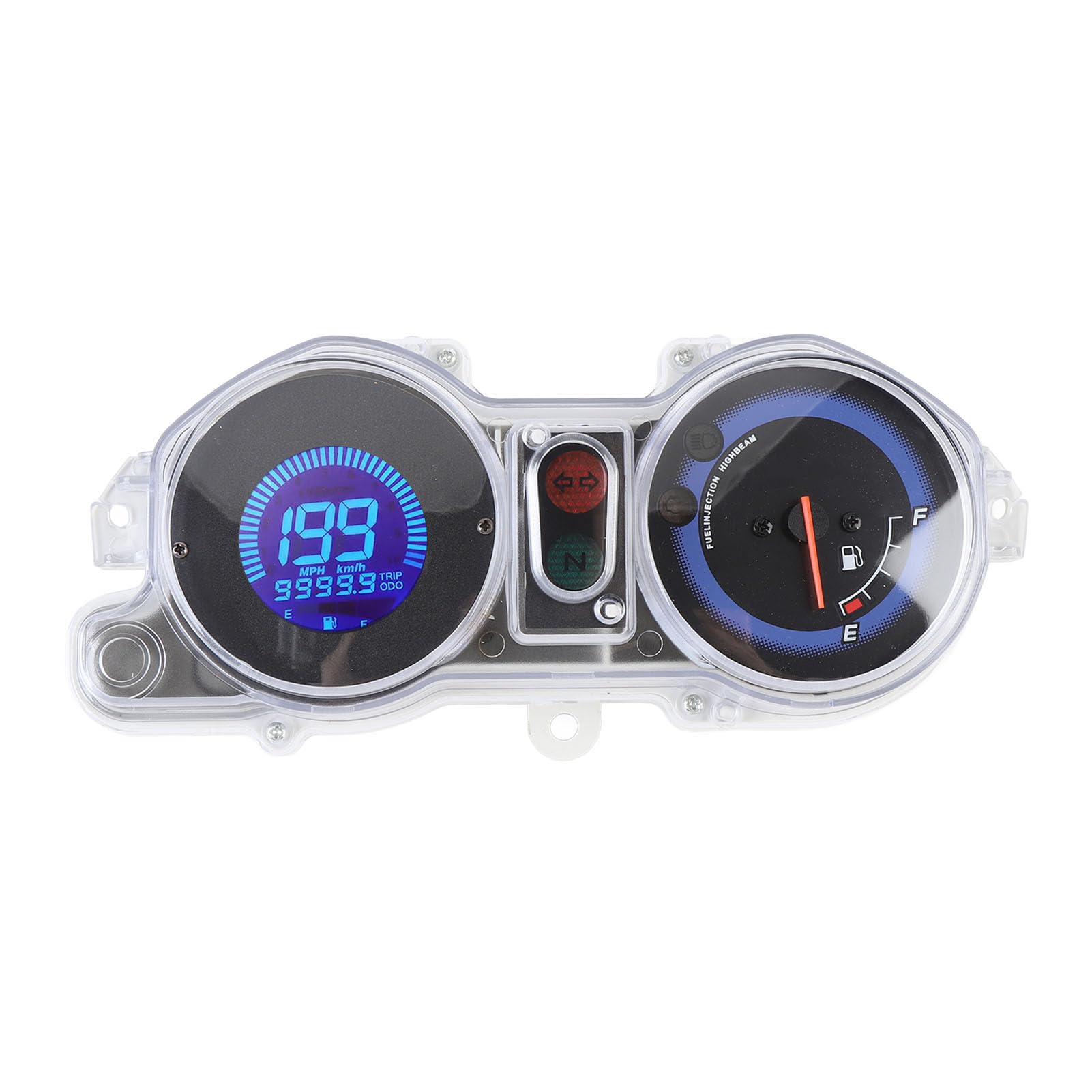 Ausla Universal Motorcycle Tomometer, DC 12V LCD Digital Motorcycle Tachometer für CG125 2000-2008, Titan 150, CG150 FAN150 2010 2012 2012 von Ausla