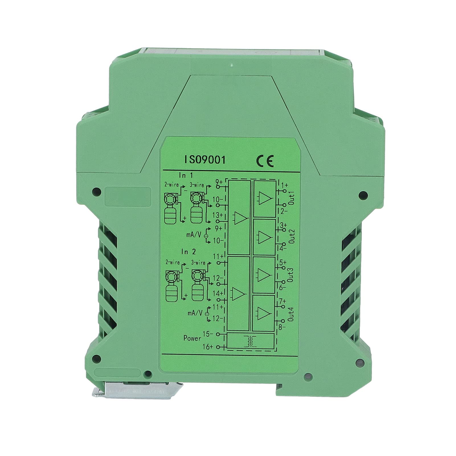 Isolator 24 V DC 2 in 4 Out Stabile Isolierung Hohe Effizienz Guter Schutz Gleichstrom-Conditioner-Sender SPS-Erkennung ABS-Material (0-10V) von Ausla