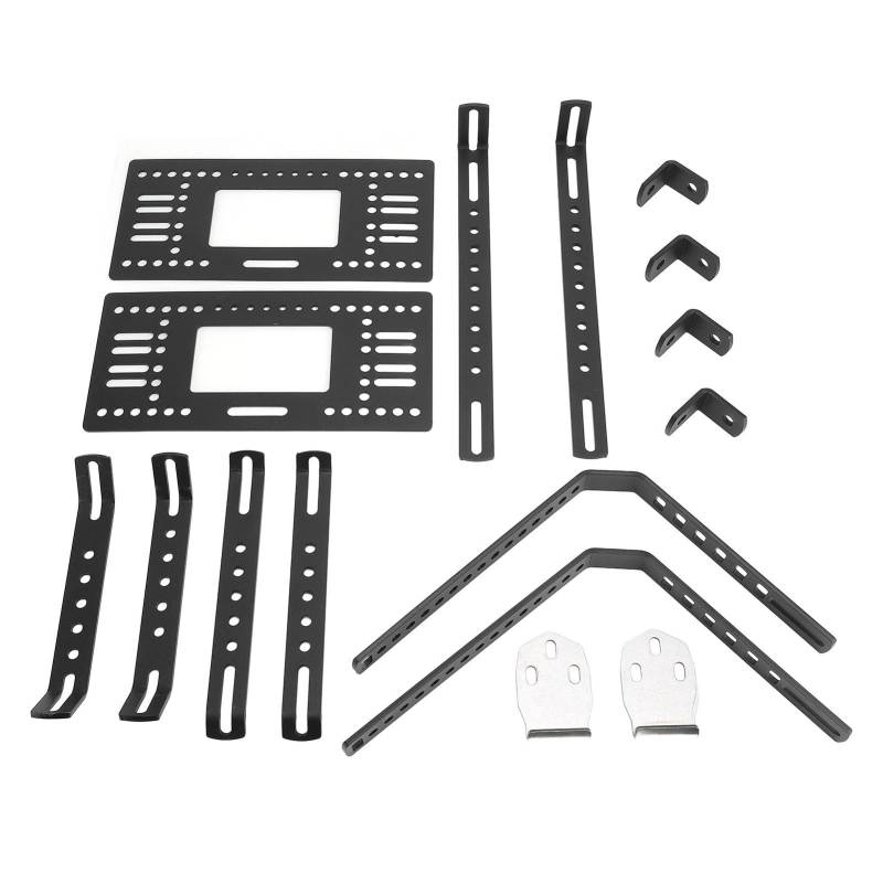 Motorrad-Seitenbox-Halterung, Aluminiumlegierung, Multifunktionaler Schnellspanner, Universeller Träger, Seitlicher Hinterer Gepäckträger von Ausla