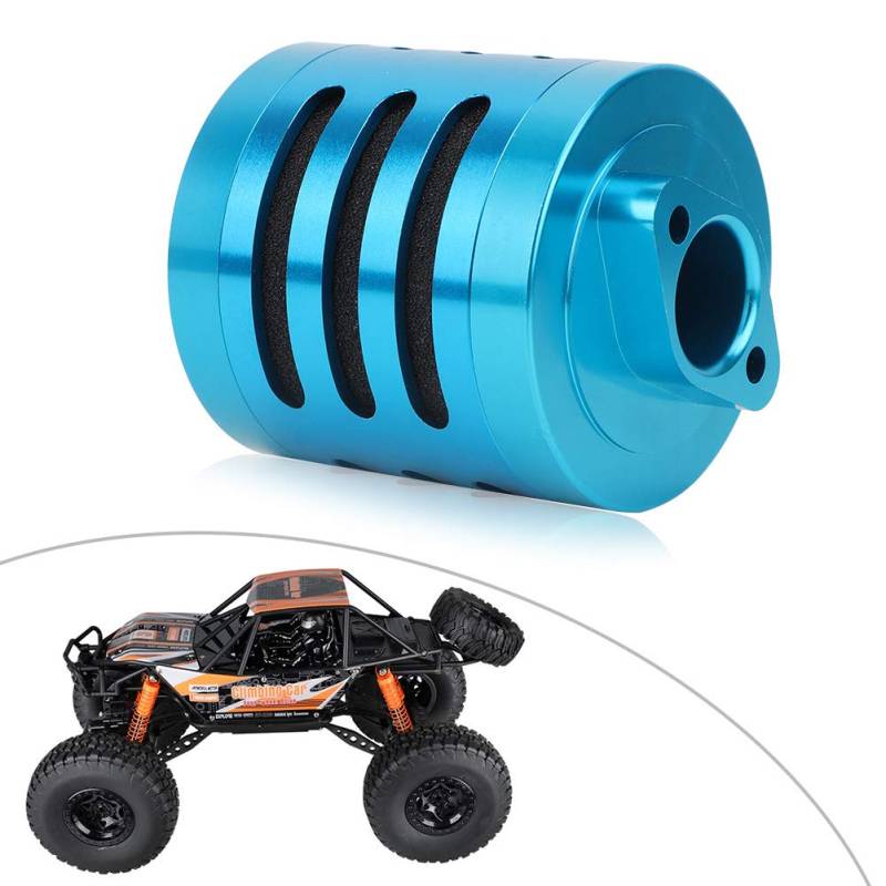 Rc Luftfilter, Rc Modellauto Luftfilter Rc Modellauto Luftfilter, Aluminium Aloy Modellauto Luftfilter füR Rc Crawler R C Maßstab 1:5 HPI Baja KM Rovan AF T (blau N10191) von Ausla