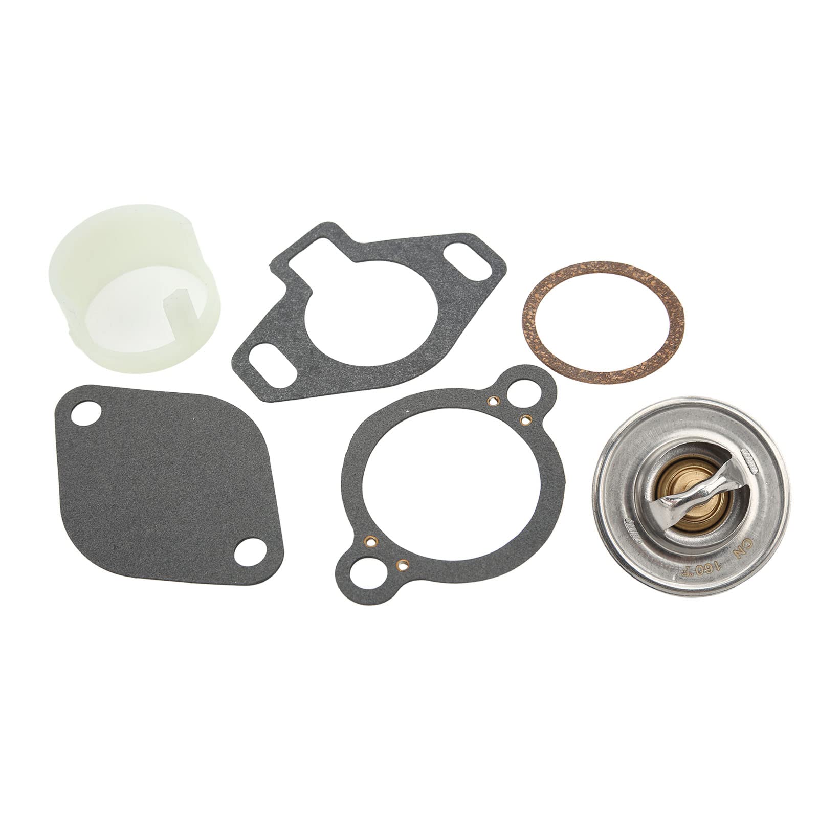 Thermostat-Kit 807252Q5 Ersatz für MerCruiser 4,3 L, 5,0 L, 5,7 L, 7,4 L, 8,2 L ab Baujahr 1987 mit Hülse Passend für Motoren 160° von Ausla